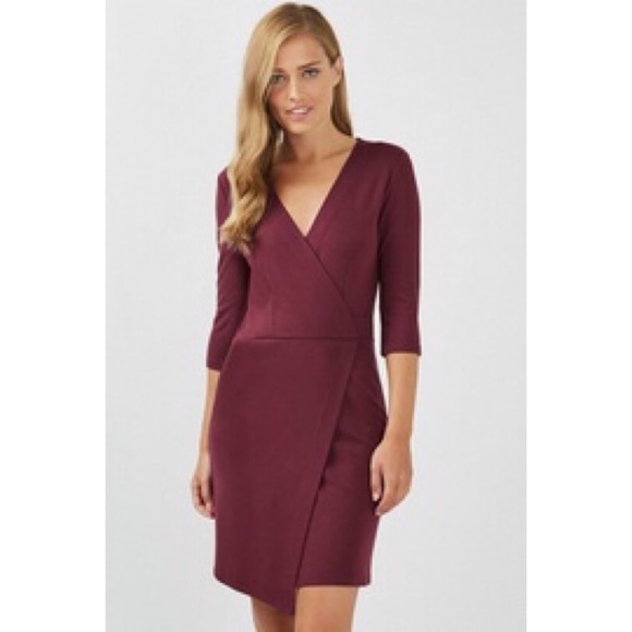 ponte wrap dress